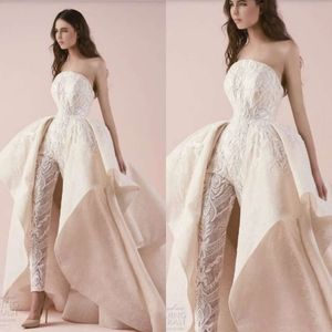 Designer Dress Appliqued Quality High Wedding Strapless Lace Fashion Bridal Gowns Custom Made Long Women Jumpsuits