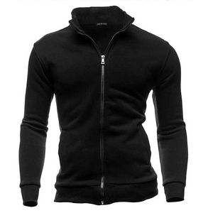 Men's Hoodies Sweatshirts MRMT 2024 New Mens Hoodless Sweatshirt Zipper Stand Collar Mens Hoodless Sweatshirt Q240506