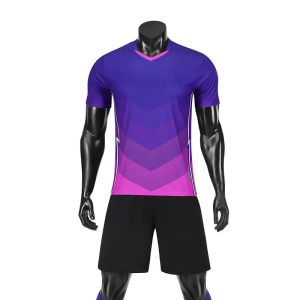 Ställer in QuickDry Soccer Sportswear Suits Ande Elastic Men Football Jerseys Kids Team Uniform Kits
