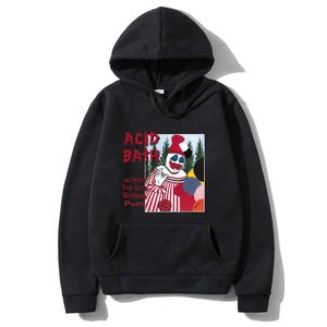 Men's Hoodies Sweatshirts Acid bath hoodie psychological TV coil sludge metal hoodie mens street clothing fashion cotton sweater top womens cool hoodie Q240506