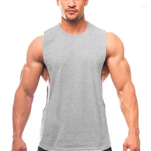 Men's Tank Tops Muscleguys Mens Gym Workout Low Cut Armholes Vest Muscle Exercise Fitness Singlets Activewear