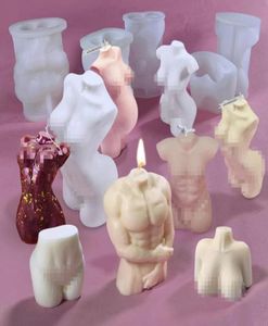 Craft Tools 1Pc Plaster Mould Silicone Candle Mold Male Female Human Body Soap8688931