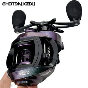 GDA Baitcasting Reel Металлическая проволочная чашка для пресноводной рыбалки 181 шариковой подшипник 81 1 Высокоскоростной максимальный перетаскивание 8 кг муха 240506