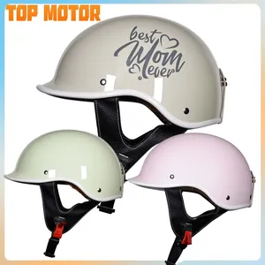 Hełmy motocyklowe Hełm retro otwarta twarz Letni oddychający kondensa Elektryczna skuter Motobike Casco Moto Fashion Casque