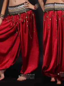 Stage Wear Christmas Dress Belly Dance Pants Square Performance Costume Ethnic Minority Red Bloomers