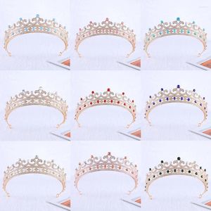 Clip per capelli Upscale Crystal Gem Crown Ornaments Mobile Banquet Wedding Accessori per donne