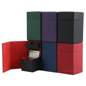 Giochi Game board di scatola del cabina del cabina del cabina del mazzo di dimensioni mid large PKM YGG TCG Magical Cards Black Red Green Blue Purple Container: 100+