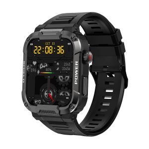 Guarda Mk66 Smart Watch Smart Watch Men Big Battery Music Play Fitness Tracker Bluetooth Call Call Sport Smartwatch per uomini