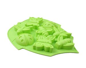 Corated New Design 3D Insect Silicone Mold Chocolate Candy Cake Molds Creative Form för tvål eller mat för detaljhandeln8792553