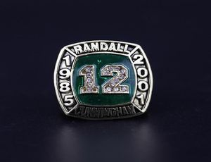 Hall of Fame Randall Cunningham #12 American Football Team S Ship Ring med trälåda Set Souvenir Fan Men Gift 20201930577