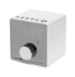 Ny-multifunktion Bluetooth Alarm Clock-högtalare med dubbla USB-gränssnitt Laddning O LED-spegel Klockmusik Despedop CL9327682