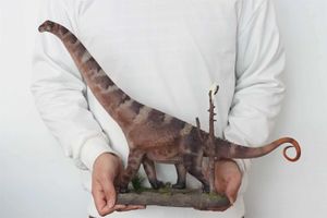 Outros brinquedos Haolonggood 1/35 Alamossaurus Modelo Saltasaurus Dinosaur Animal Picture Series Decorative Birthday Gift Toy Realistic Propsl240502