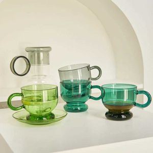 Tumblers Color Glass Mug Small Tea Cufe Tumbler Cups в мотоцикле с теплоустойкой для напитков оптом H240506