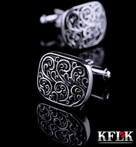 Kflk Takı Fransız Gömlek Moda Kufflink Erkek Marka Black Retro Kuff Link Bütün Düğme Erkek Yüksek Kaliteli Konuklar2480959