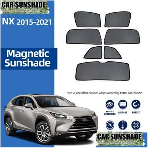 Auto Sun Shade Nuovo per Lexus NX 2014 300H 200T 300 NX300H NX300 NX300 Magnetica Fronta Mesh Mesh Terina posteriore Finestra Sun Finestra Sole Drop Piega OTBB1