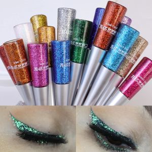 Eyeliner Diamond Pearlescent Sequins Eye Liners Eyeshadow Makeup Waterproof Silver Gold Pink Color Glitter Eyeliner Eye Shadow Cosmetics