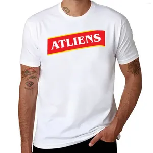 Erkek Polos Atliens Stripe Beyaz T-Shirt Gömlekleri Grafik Tees Yaz Üstleri Erkekler Büyük ve Uzun T Uzun