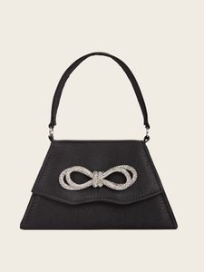 Вечерняя сумка имитация шелковая сумочка, лук, элегантная женская свадьба с цепной магнитной пряжкой. Знакомство 240506