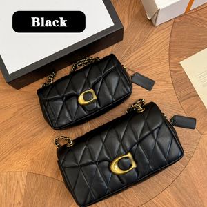 Bolsa de grife preto saco de saco de tabby saco de bolsa de ombro designer feminina bolsa de corpo transversal sacos de designer de alta qualidade bolsas de couro real bolsas de grife crossbody