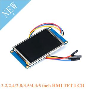 Accessories HMI Resistive Touch Screen TFT 2.2 2.4 2.8 3.5 4.3 5 Inch LCD Display Module 2.2" 2.4" 2.8" 3.5" 4.3" 5" Serial Port UTF8 USART