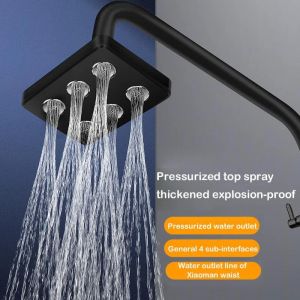 Definir minissurroundound Pressurized chuveiro da cabeça de água economizador de banho acessórios de banheiro