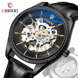 Chenxi/Chenxi Vollautomatische mechanische Uhrenmänner wasserdichte hohle High -End -Gürtel