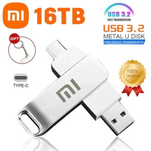 Napędy Xiaomi 16TB USB 3.2 Drives Flash Szybkie transfer metalowa karta pamięci pendrive pendrive flash dysk memoria wodoodporny