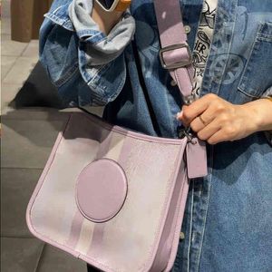 10A Fashion Bags Classic Dempsey Jacquard Bag Canvas Ole Postman Bag Women's Single Shoulder Splicing Messenger File Ulcds