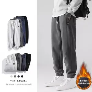 Pantaloni da uomo inverno inverno calore comfort design addensato uomini sportivi sciolti di pantaloni maschi casual