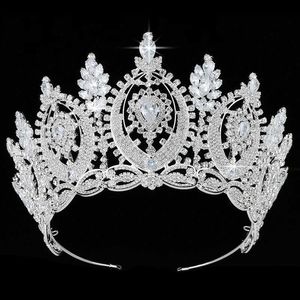 Headbands Tiras and Crowns HADIYANA Classic Geometric Zircon Design Simple and Elegant Womens Wedding Hair Accessories BC4573 Haar Siereden Q240506