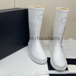 Chanelllies Boots High Shoes Quality High Designer High Designer nee Rainboot