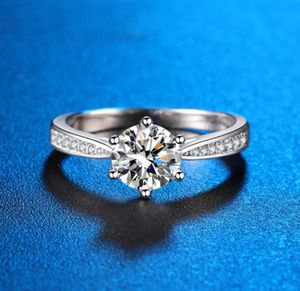 925 versilberte Diamantring Hochzeit Verlobungsgeschenkliebhaber Ring für Frauen Zirkonia Zirkonringe Männer Schmuck Geschenke Mode Acces5257459