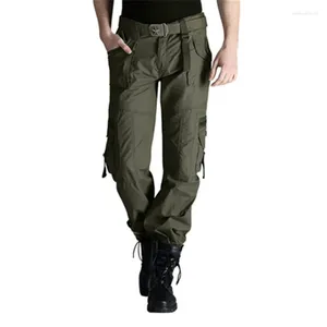Мужские штаны 2024 Грузовые мужчины переостряют много карманную тактическую военную армию Прямые брюки брюки комбинезоны молнии на молнии