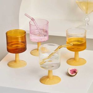 Tumblers Handmade Champagne Glass Wine Burgundy Glasses Cocktail Goblet Barware Table Decor for Whisky Tumbler H240506