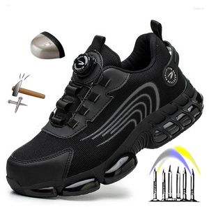 Boots Technology Mecha Safety Work Shoes High-end Design Design Swivel Button Breathables