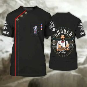 Camisetas masculinas novas barbeares masculinos para homens de cabeleireiro de cabeleireiro de cabeleireiro de cabeleireiro feminino