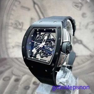 Swiss fez RM Wrist Watch RM61-01 Manual de cerâmica preto Crey Track Limited RM6101