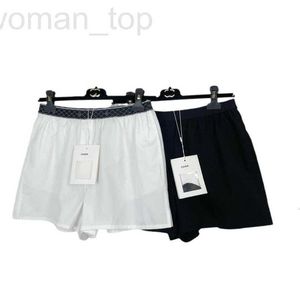 Designer de shorts femininos Chan nova letra de tecendo cinto de cinto de bolso casual com cobertura de virilha e emagrecimento do pólo de óleo sul edição s8du