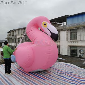 Großhandel 32,8ft oder maßgeschneidertes Sommerdekor aufblasbare Party Flamingo Pink Bird Maskottchenmodell für Werbung/Dekoration oder Outdoor -Display im Zoo