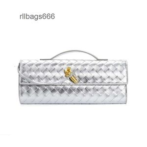 Purse Long 2024 Handmade Venets Woven Hardware Shoulder Lady Bag Women French Andiamo Cross New Buckle Bottgas Single Lock Bags Clutch Diagonal 2Y9A