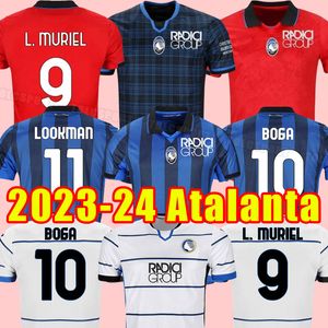 23/24 Atalanta B.C. قمصان كرة القدم Ilicic Duvan L.Muriel Gosens 2023 2024 Malinovskyi Mirancihuk Football Asiforms Home Away Men Shirt Emption