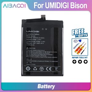 Zappers Aibaoqi Original для Umi Umidigi Bison Bison Pro Battery 5000mah замена мобильного телефона Бэк -батарея батарея с инструментами