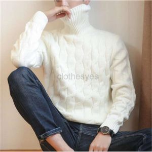 Sweaters Men's Sweaters New Winter Pullover Men Sweater Coat Knitted Turtleneck Men Sweater Man Solid High Collar Mens Turtleneck Sweaters
