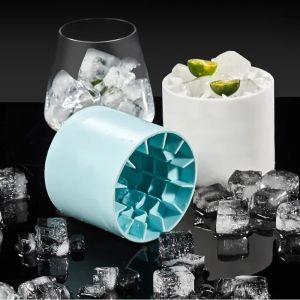 Verktyg Ice Bucket Cup Mold Food Gradesilicone Ice Kuber Tray Ice Bucket Whisky Beer Maker Free Freeze Silicone Ice Maker Gadget