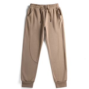 Calças de ginástica de ginástica masculina casual clássicas que correm calças de cordão drawtring primavera verão harajuku marrom calças 240506