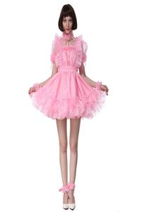 Sissy Girl Maid Square Cut Decont Organza Dress Puffy Dress Crossdress3003777