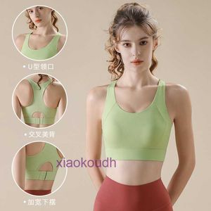 Fashion Lltops Sexy Women Yoga Sport Underwear High Intensity Sports Bra for Women with Shockabsorbing Large Chest Gathered Yoga Vest Integrated Running