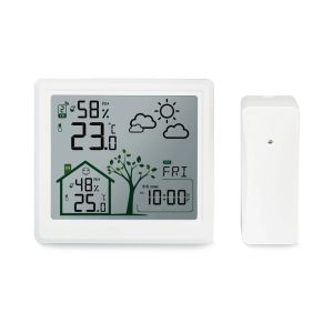 Gauges Accurate Maximum and Minimum Records Weather Station with Outdoor Sensor Indoor and Outdoor Temperature Humidity Readings