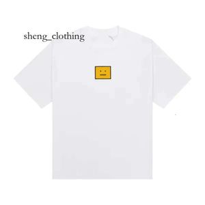 Acnes Studio Shirt Männer T -Shirt Designer T -Shirt Womens Studios T -Shirt Lose Tees Tops Mann Casual Shirt Streetwear Shorts Ärmel Polos Striped Short Sleeves 86