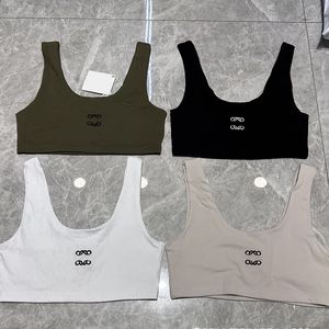 Sexy Short Camis Women Sport Tops Trendy Embroidery Tees 4 Colors Quick Dry Vests INS Fashion Casual Sling Shirts